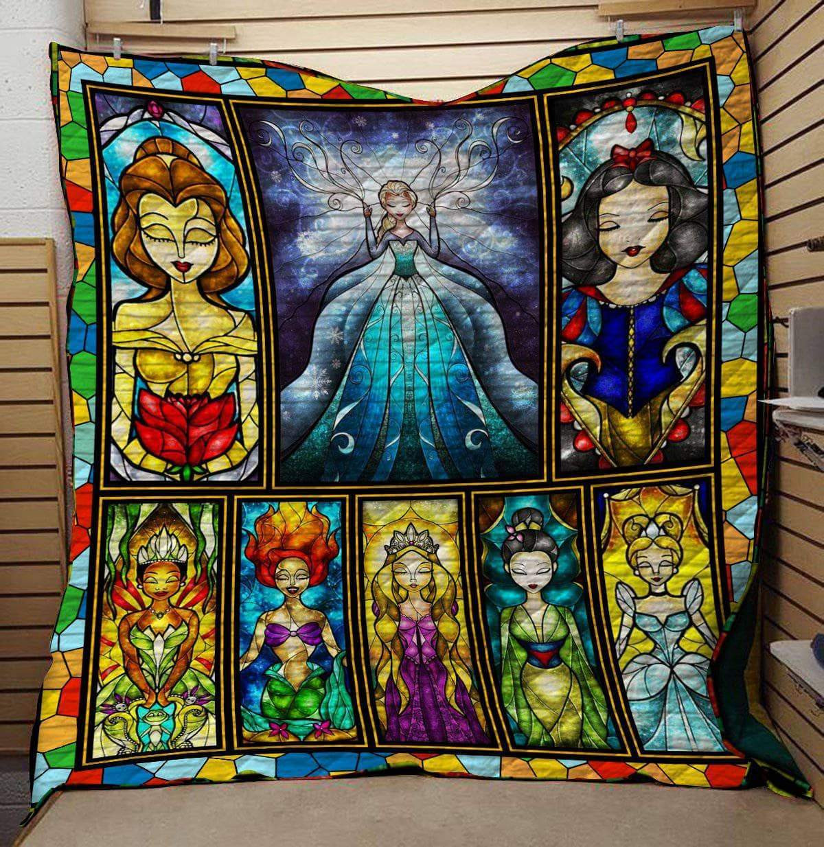 Disney Princess Mirror Glass Cartoon 1K24 Gift Lover Blanket Disney Princess Mirror Glass Cartoon 1K24 Gift Lover Blanket