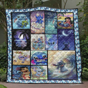 Stitch And Lilo ohana Hawaii Cartoon Disney 1k73 Gift Lover Blanket