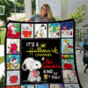 Snoopy Charlie Brown The Peanuts Cartoon Christmas 1k83 Gift Lover Blanket