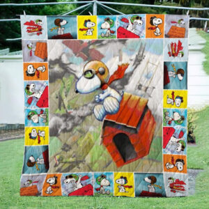 Snoopy Pilot The Peanuts Cartoon 1k90 Gift Lover Blanket