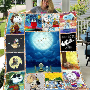 Snoopy Charlie Brown The Peanuts Cartoon 1k101 Gift Lover Blanket