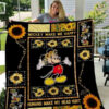 Mickey Mouse Disney Make Me Happy Humans Make My Head Hurt Blanket