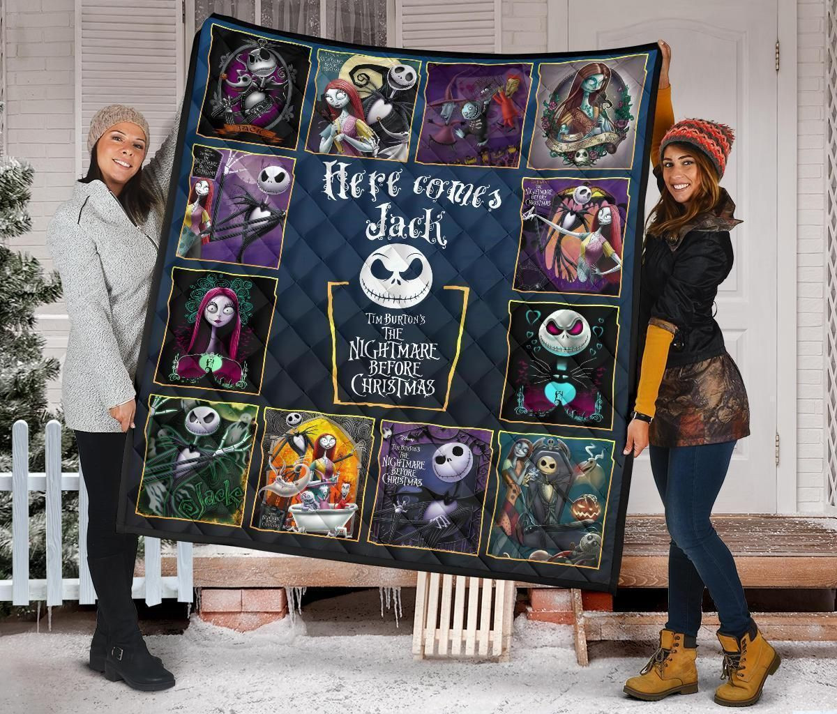 Here Comes Jack The Nightmare Before Christmas Jack Skellington Blanket Here Comes Jack The Nightmare Before Christmas Jack Skellington Blanket