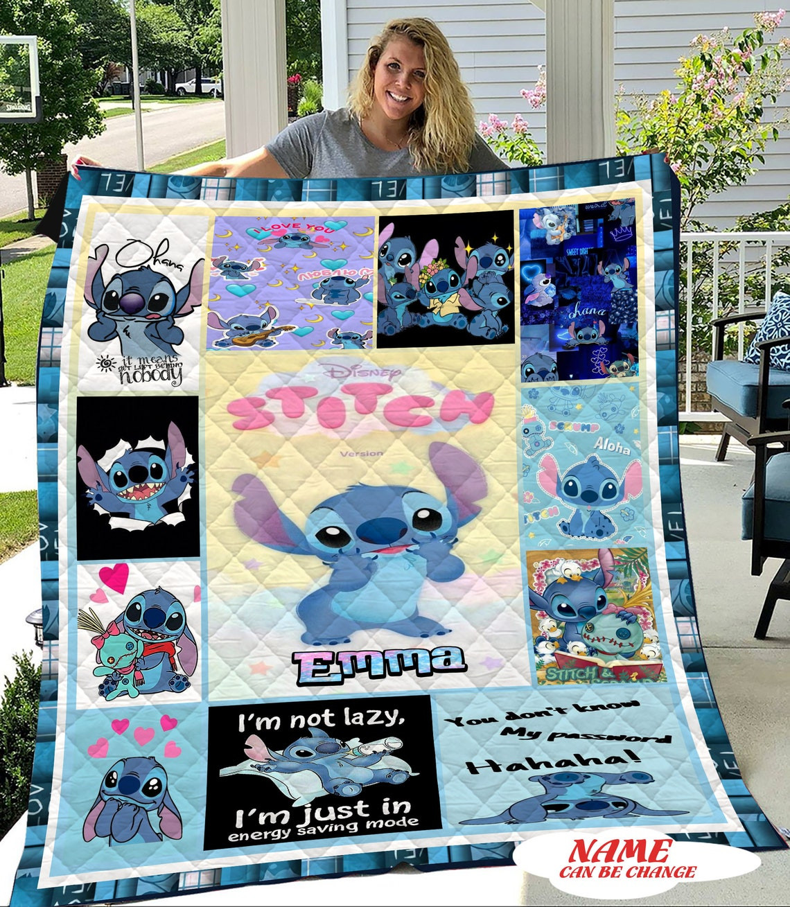 Customized Lilo And Stitch Blanket Customized Lilo And Stitch Blanket