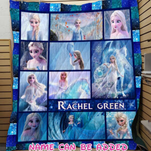 Personalized Elsa And Anna Disney Frozen Blanket