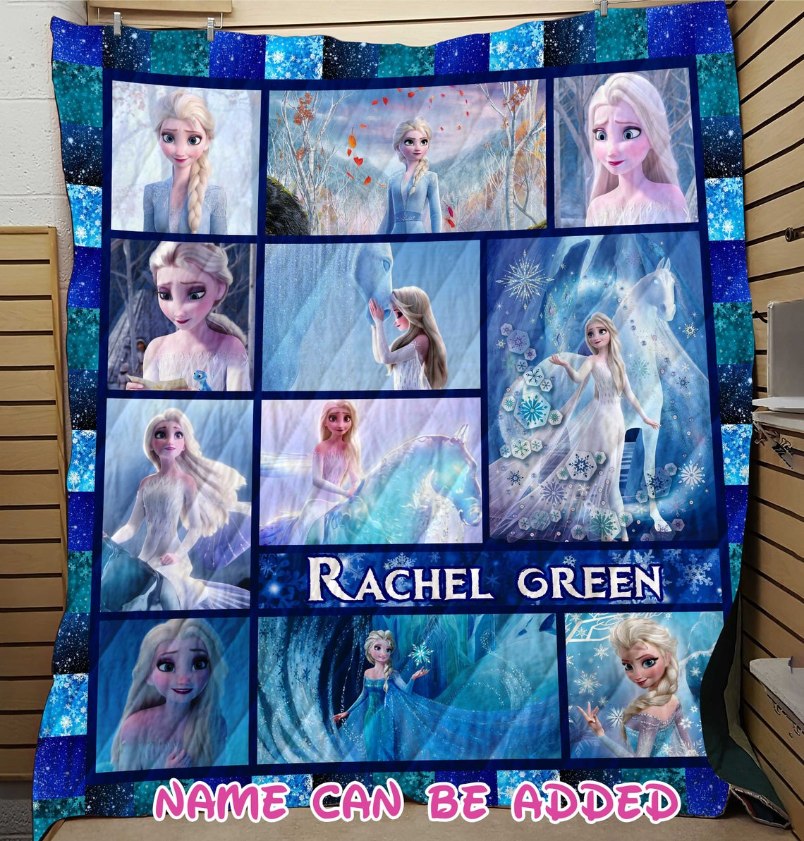 Personalized Elsa And Anna Disney Frozen Blanket Personalized Elsa And Anna Disney Frozen Blanket