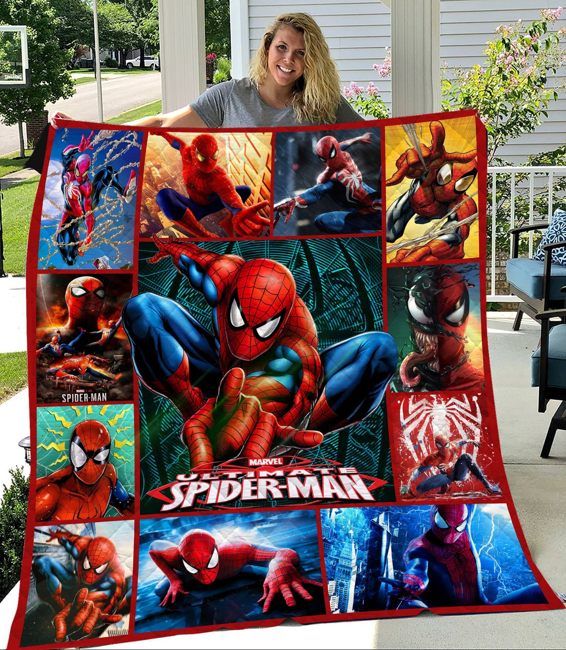 Spiderman Marvel Comics Blanket Spiderman Marvel Comics Blanket