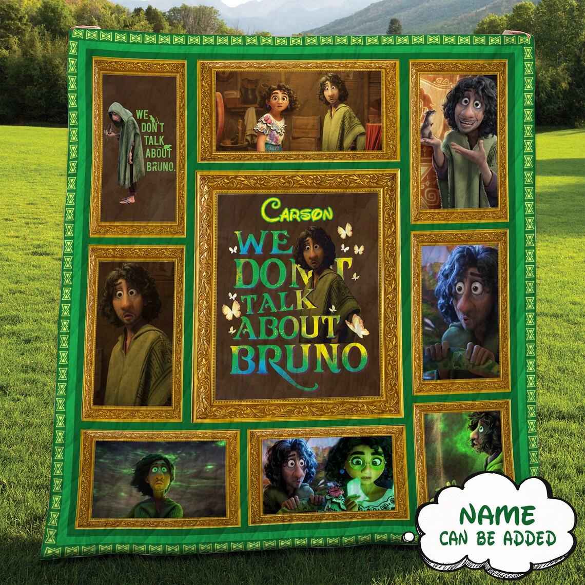 Personalized Bruno Song Encanto Disney Movie Blanket Personalized Bruno Song Encanto Disney Movie Blanket
