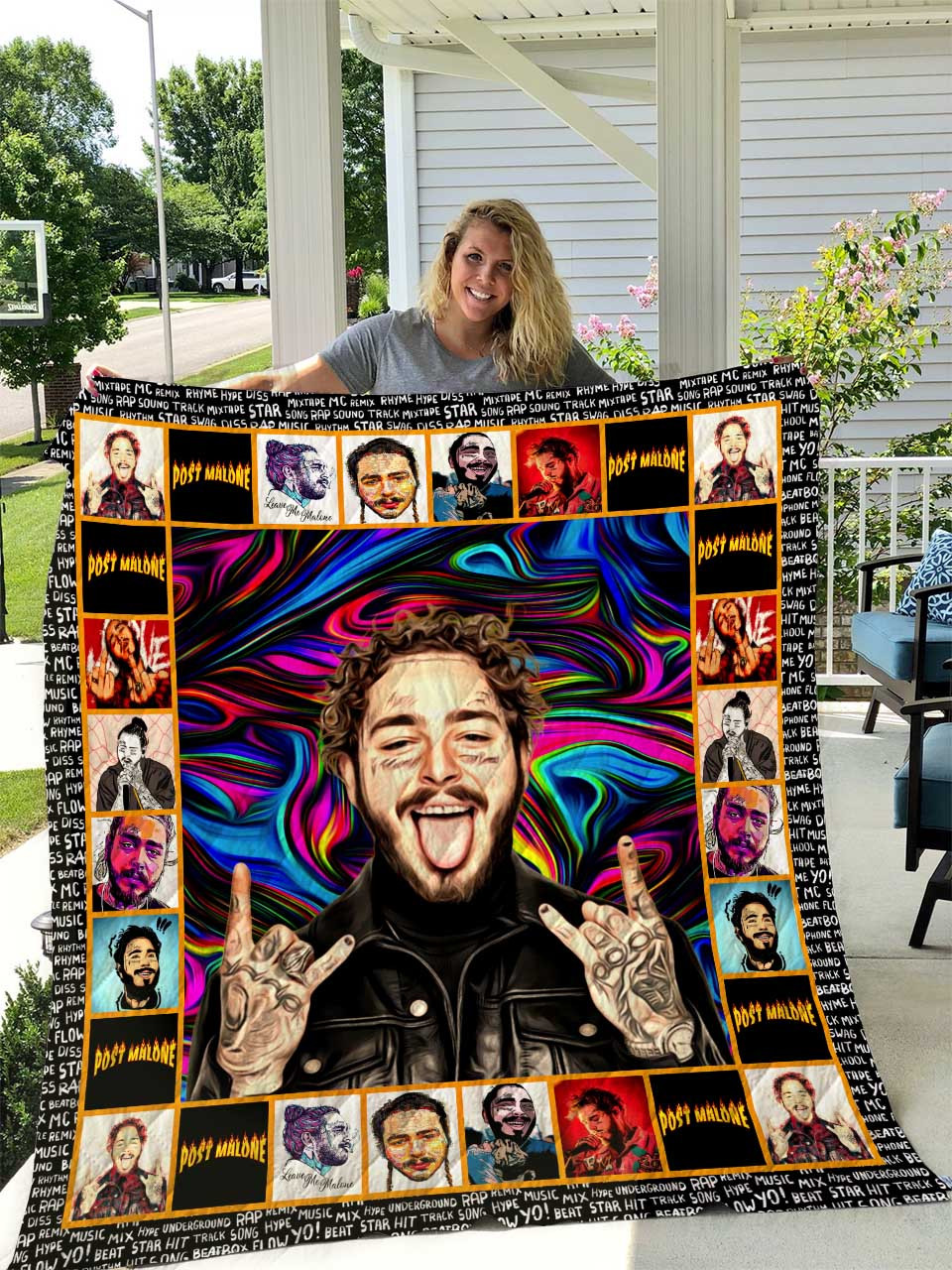Post Malone Rapper Blanket Post Malone Rapper Blanket
