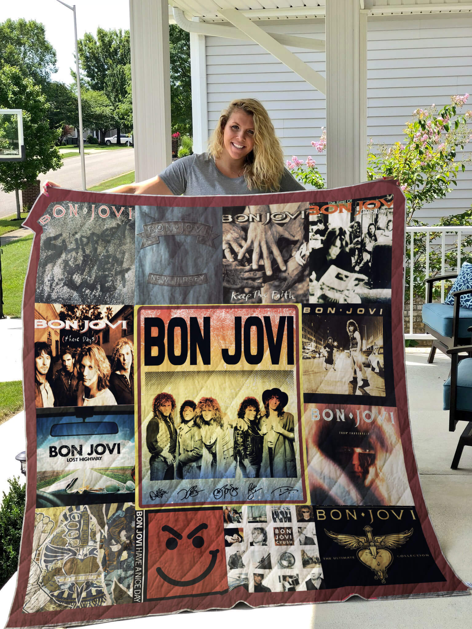 Bon Jovi Hard Rock Band Blanket Bon Jovi Hard Rock Band Blanket