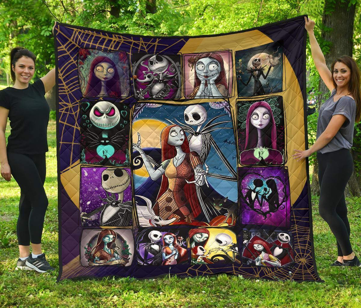 Nightmare Before Christmas Blanket Custom Jack And Sally Couple Anniversary Gifts Nightmare Before Christmas Blanket Custom Jack And Sally Couple Anniversary Gifts