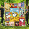 Peanuts Lover Snoopy Lover Fleece Blanket Blanket 11