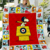 Cartoon Character Snoopy’S House Quilt Fleece Blanket Fan Made All Season 3D Blanket 16