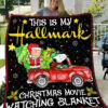 Cartoon Character Snoopy This Is My Hallmark Christmas Quilt Fleece Blanket Fan Made All Season 3D Blanket
