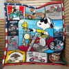 Cartoon Character Joe Cool Snoopy Quilt Fleece Blanket Fan Made All Season 3D Blanket