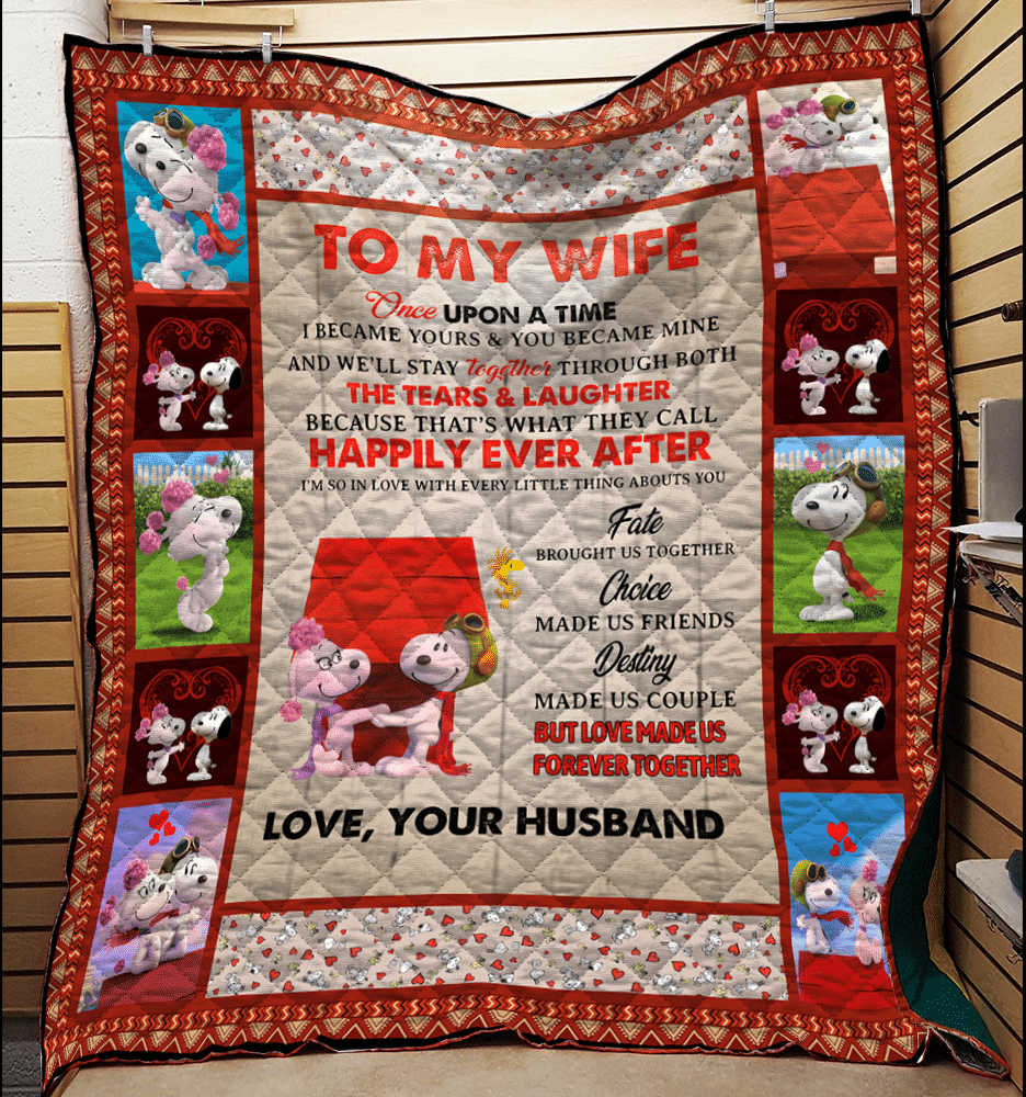 Cartoon Character Snoopy To My Wife Quilt Fleece Blanket Fan Made All Season 3D Blanket Cartoon Character Snoopy To My Wife Quilt Fleece Blanket Fan Made All Season 3D Blanket