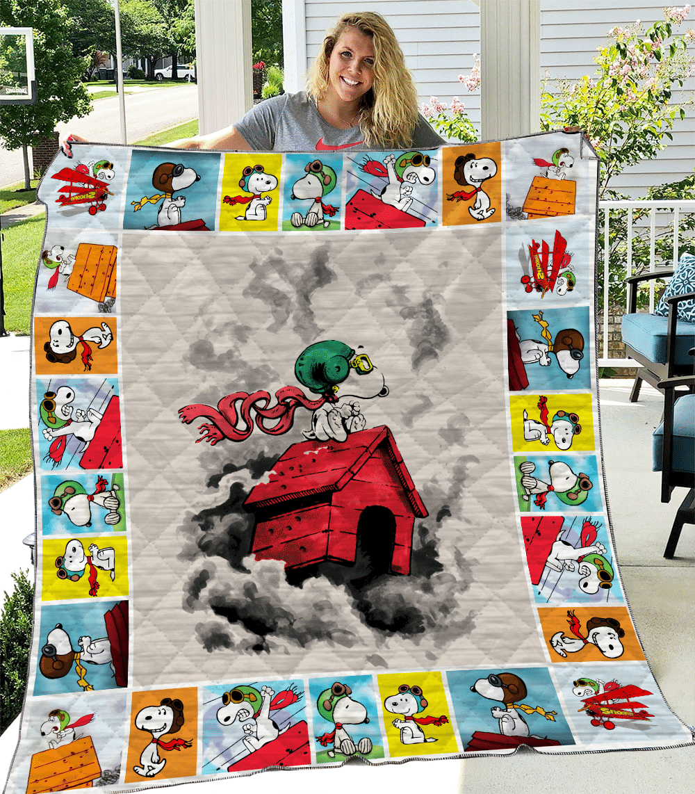 Cartoon Character Flying Snoopy Quilt Fleece Blanket Fan Made All Season 3D Blanket Cartoon Character Flying Snoopy Quilt Fleece Blanket Fan Made All Season 3D Blanket
