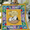 Cartoon Character Snoopy Sleep Quilt Fleece Blanket Fan Made All Season 3D Blanket