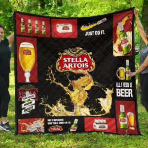 Stella Artois Blanket All I Need Is Beer Gift Idea 3D Blanket 25