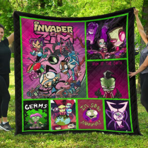 Invader Zim Blanket Funny Gift Idea 3D Blanket 30