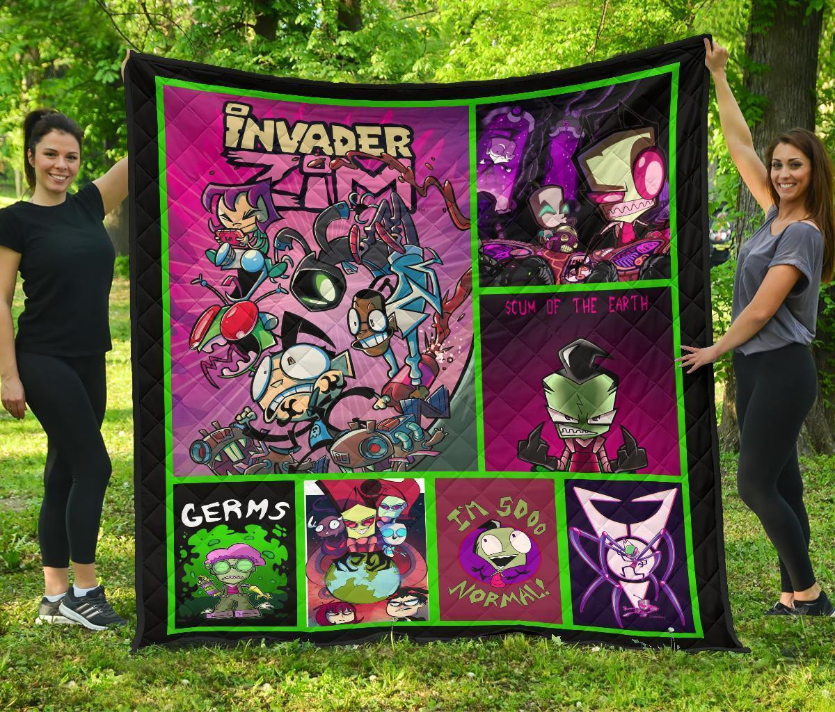 Invader Zim Blanket Funny Gift Idea 3D Blanket 30 Invader Zim Blanket Funny Gift Idea 3D Blanket 30