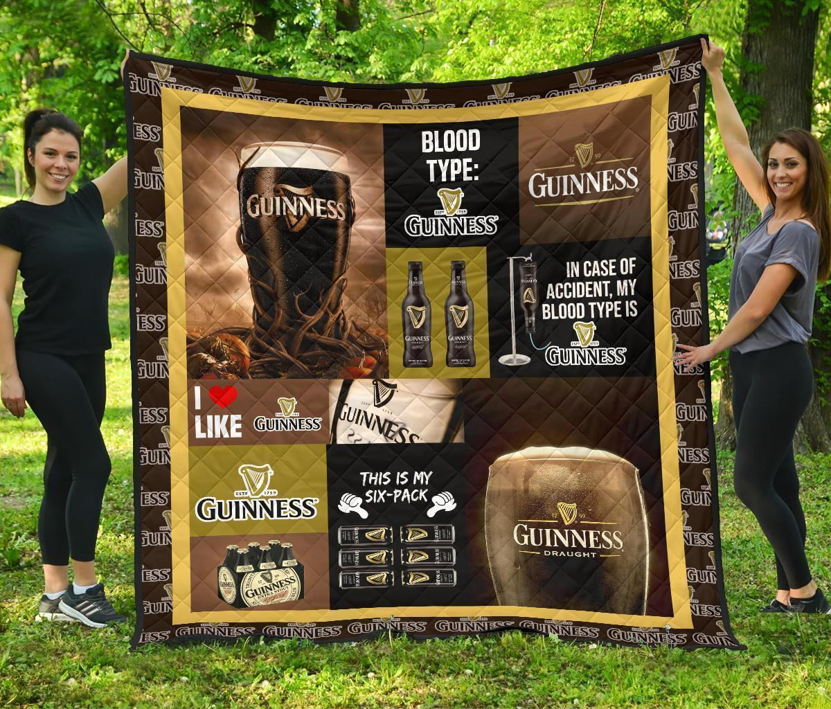 Guinness Blanket Funny Gift For Beer Lover 3D Blanket 32 Guinness Blanket Funny Gift For Beer Lover 3D Blanket 32