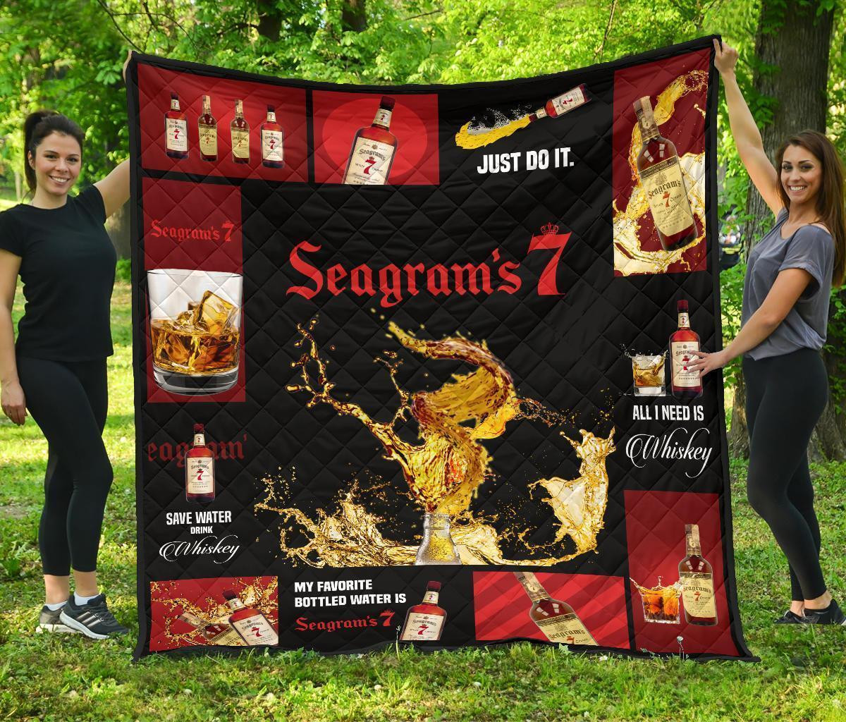 Seagram’S 7 Blanket All I Need Is Whiskey Gift Idea 3D Blanket 78 Seagram’S 7 Blanket All I Need Is Whiskey Gift Idea 3D Blanket 78