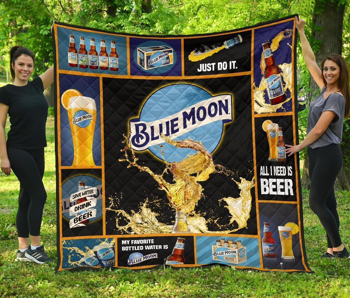 Blue Moon Blanket Funny For Beer Lover 3D Blanket 100 Blue Moon Blanket Funny For Beer Lover 3D Blanket 100