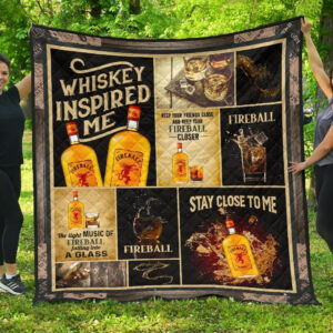 Fireball Blanket Whiskey Inspired Me Funny Gift Idea 3D Blanket 101