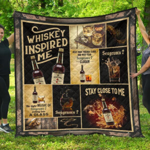 Seagram’S Seven Crown Blanket Whiskey Inspired Me 3D Blanket 108
