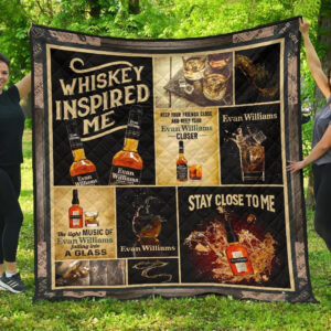 Evan William Blanket Whiskey Inspired Me Funny Gift 3D Blanket 110