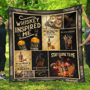 Black Velvet Blanket Whiskey Inspired Me Funny Gift 3D Blanket 113