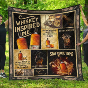 Bulleit Bourbon Blanket Whiskey Inspired Me Gift Idea 3D Blanket 117
