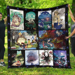 Ghibi Characters Blanket Anime Fan Gift Idea 3D Blanket 121