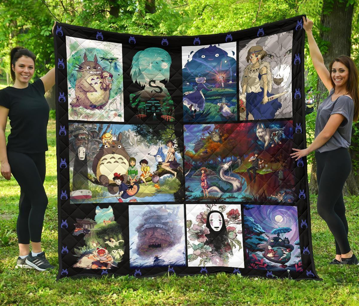 Ghibi Characters Blanket Anime Fan Gift Idea 3D Blanket 121 Ghibi Characters Blanket Anime Fan Gift Idea 3D Blanket 121