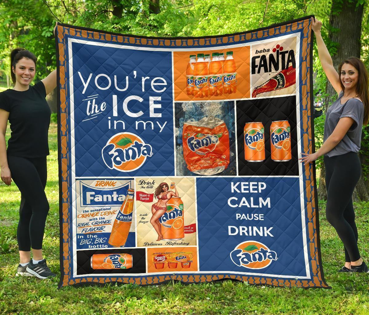 Fanta Blanket Funny Gift For Soft Drink Lover 3D Blanket 134 Fanta Blanket Funny Gift For Soft Drink Lover 3D Blanket 134