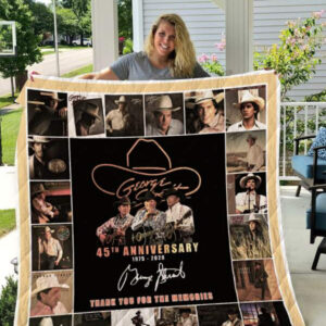 George Strait Album Music Thank You For The Memories 8K830 Gift Lover Blanket II0