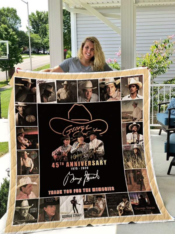 George Strait Album Music Thank You For The Memories 8K830 Gift Lover Blanket II0 George Strait Album Music Thank You For The Memories 8K830 Gift Lover Blanket II0