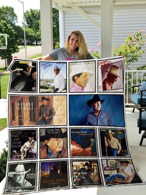 George Strait Album Music Thank You For The Memories 8K839 Gift Lover Blanket II0 George Strait Album Music Thank You For The Memories 8K839 Gift Lover Blanket II0