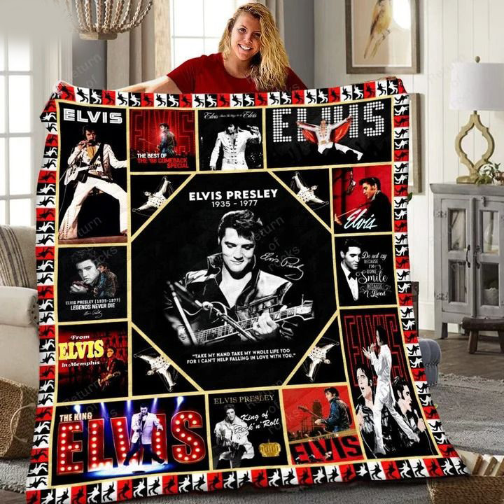 Elvis Presley Take My Hand Take My Whold Life Blanket Elvis Presley Take My Hand Take My Whold Life Blanket