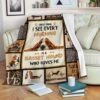 First Thing I See Every Morning Basset Hound Fleece Blanket