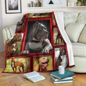 Pitbull Pitbulls Pit Bull Lover Gift Fleece Blanket