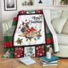 Merry Christmas Pug Christmas Xmas Fleece Blanket