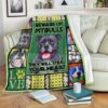 Beware Of Pitbulls They Will Steal Your Heart Pitbull Lovers Fleece Blanket