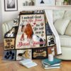 I Asked God For A True Friend Basset Hound Fleece Blanket