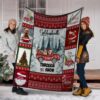 Goldendoodle Through The Snow Christmas Xmas Fleece Blanket