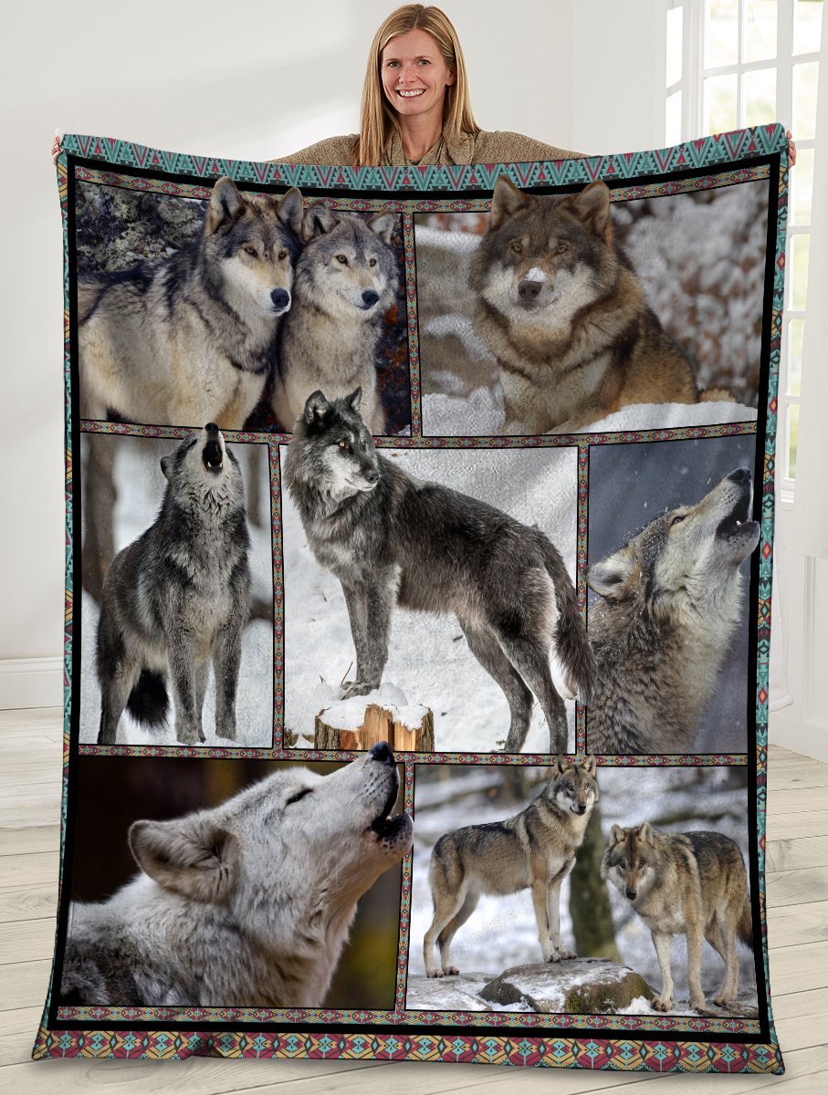Animals Lover Grey Wolf Ultra Soft Cozy Plush Fleece Blanket Animals Lover Grey Wolf Ultra Soft Cozy Plush Fleece Blanket