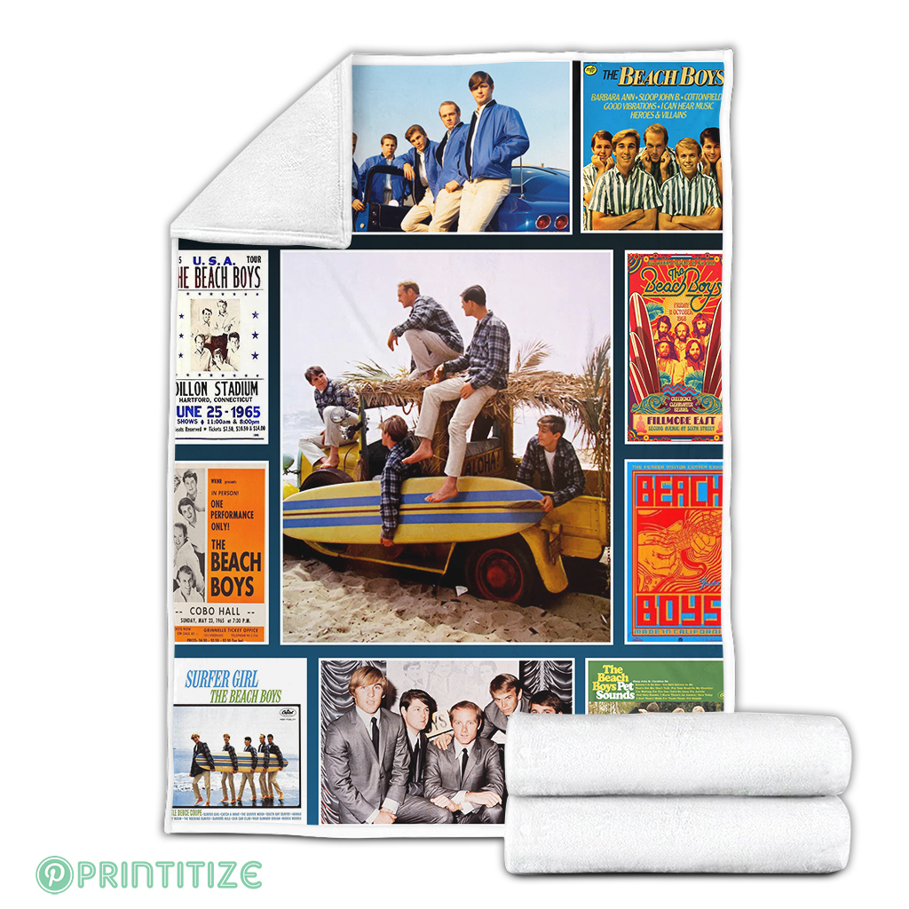 The Beach Boys Fleece Blanket The Beach Boys Fleece Blanket