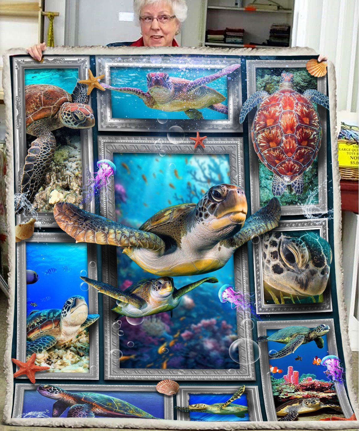 Huge Sea Turtle Blanket Huge Sea Turtle Blanket