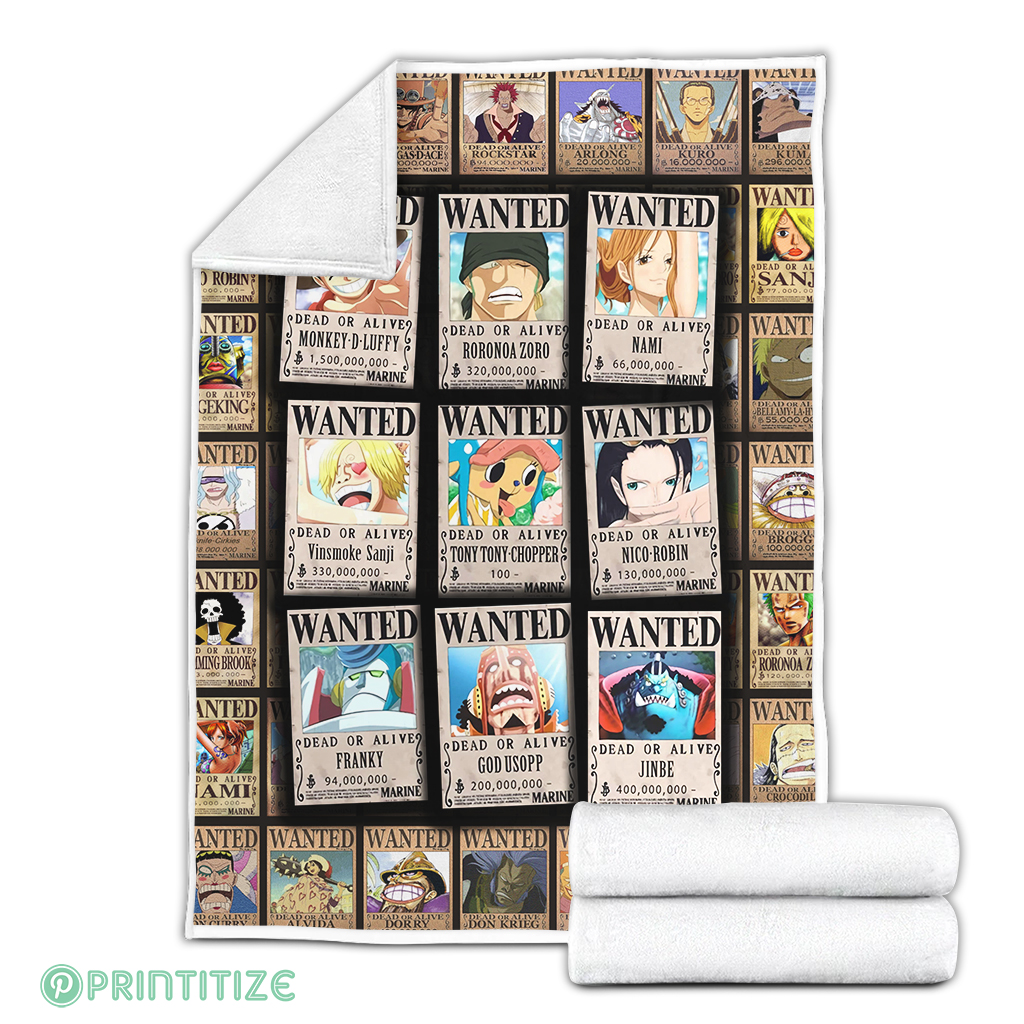 Wanted Manga One Piece Premium Blanket Wanted Manga One Piece Premium Blanket